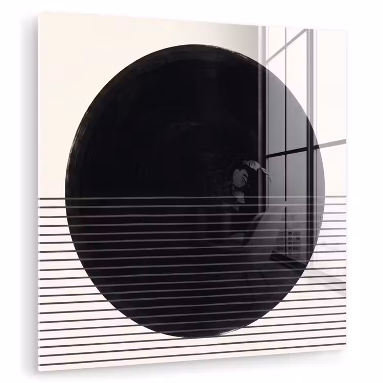 Glass Print - Circle - Lines - Abstract - Cirkel - Lijnen - Abstract plexiglas 5mm klein