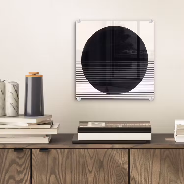 Glass Print - Circle - Lines - Abstract - Cirkel - Lijnen - Abstract plexiglas 5mm klein