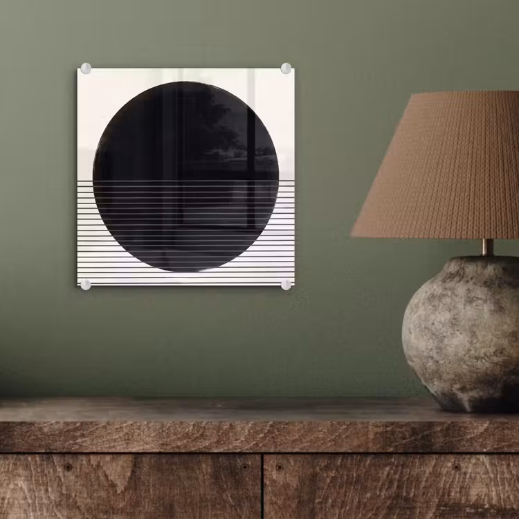Glass Print - Circle - Lines - Abstract - Cirkel - Lijnen - Abstract plexiglas 5mm klein