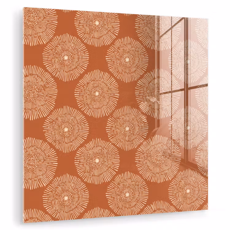Cirkels - Grafisch - Patroon - Terracotta plexiglas 5mm klein 11 -zzzproduct_nieuw