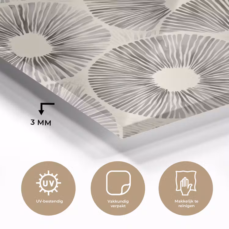 Cirkels - Patroon - Zwart plexiglas 5mm klein 11 -sfeer2