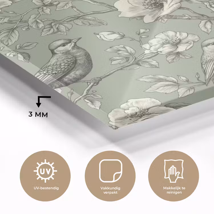 Klassiek - Botanisch - Groen plexiglas 5mm klein 11 -sfeer2