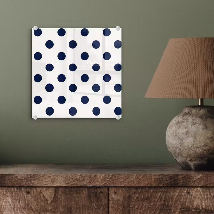 Klassiek - Stippen - Blauw plexiglas 5mm klein 11 -sfeer3
