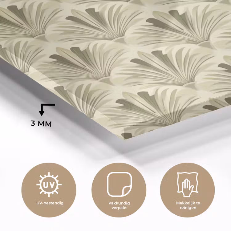 Klassiek - Waaier - Groen plexiglas 5mm klein 11 -sfeer2