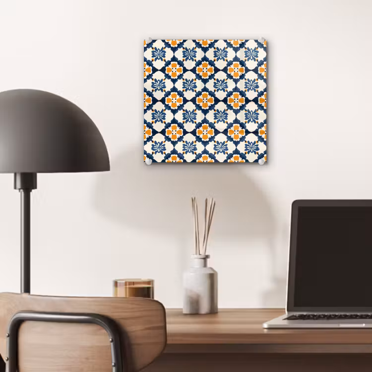 Klassiek - Geometrisch - Blauw plexiglas 5mm klein 11 -sfeer6