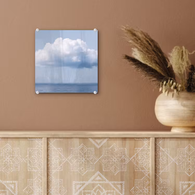 Glass Print - Cloud - Rain - Nature - Wolk - Regen - Natuur plexiglas 5mm klein