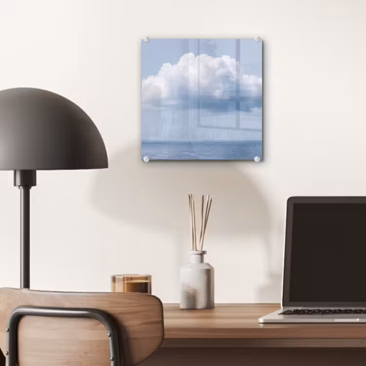 Glass Print - Cloud - Rain - Nature - Wolk - Regen - Natuur plexiglas 5mm klein