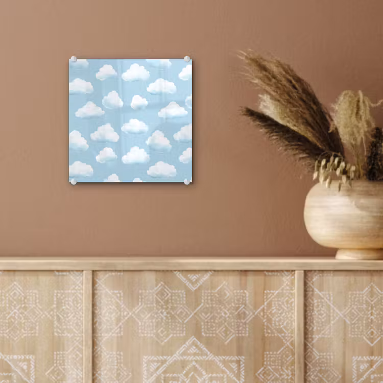 Wolken - Illustratie - Blauw plexiglas 5mm klein 11 -sfeer5