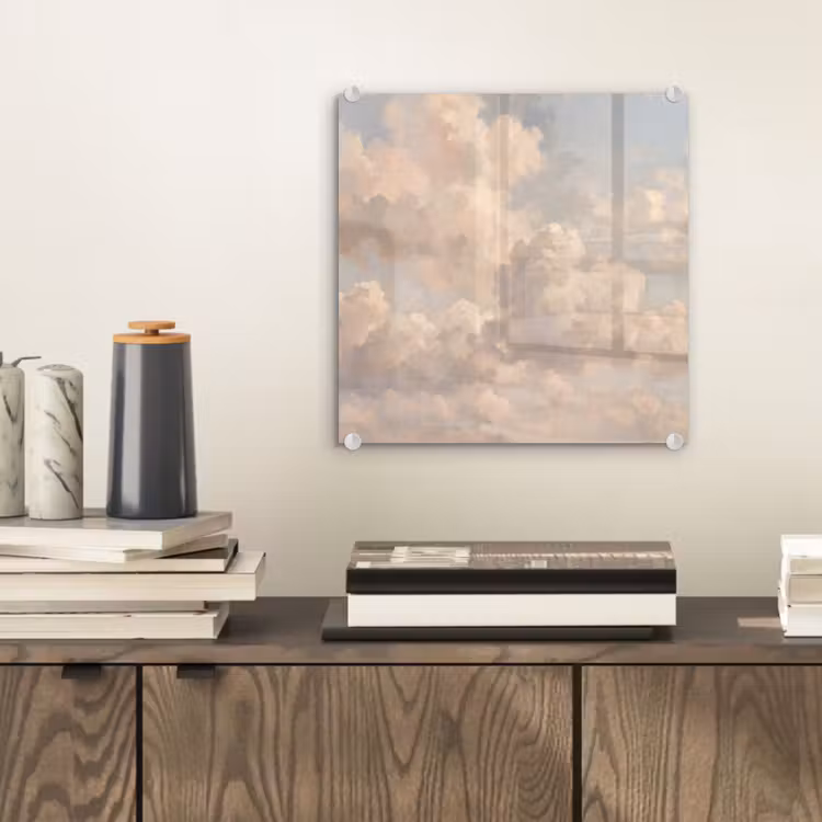 Wolken - Zacht - Natuur - Klassiek - Beige plexiglas 5mm klein -sfeer1