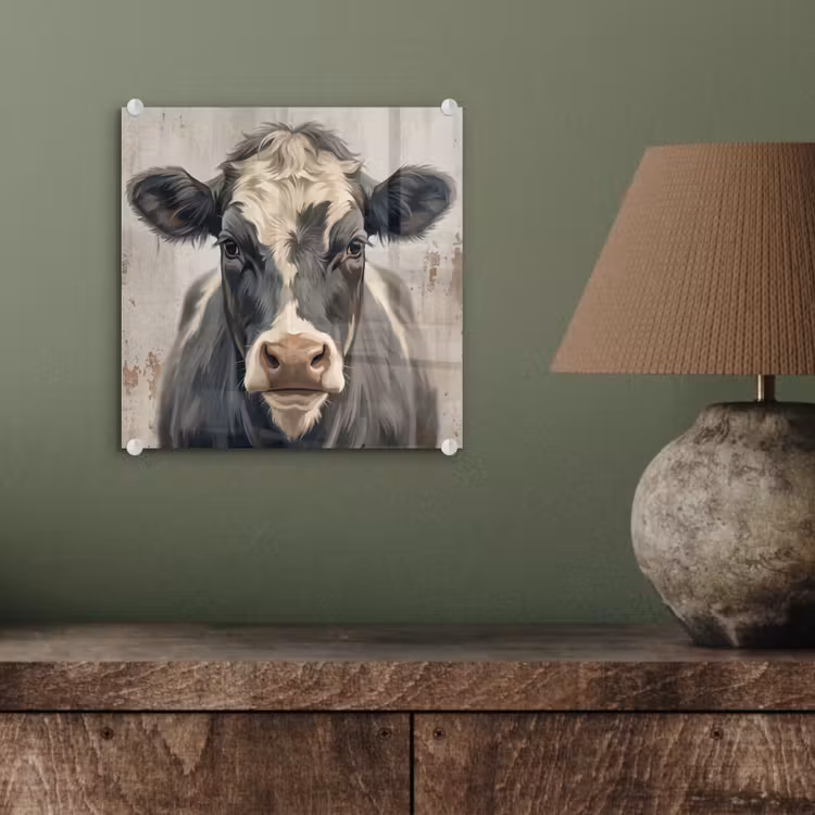 Koe - Portret - Dieren - Modern plexiglas 5mm klein -sfeer3
