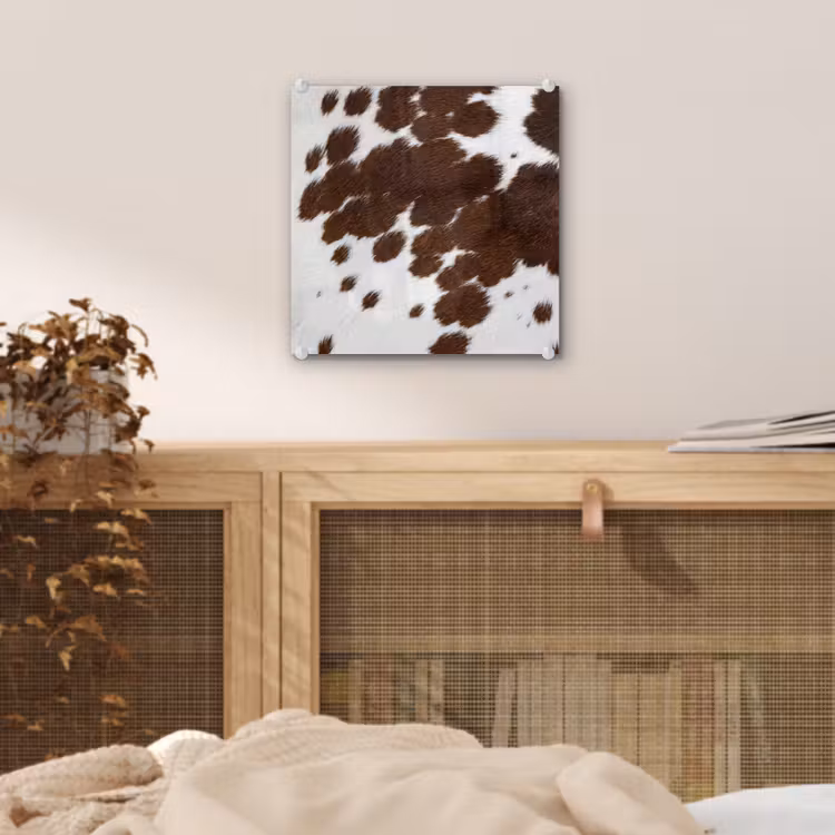 Koeienhuid - Klassiek - Bruin plexiglas 5mm klein -sfeer4