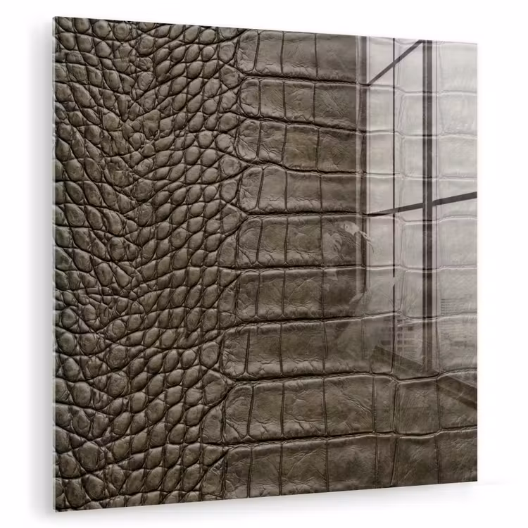 Krokodillenleer - Structuur - Groen plexiglas 5mm klein -zzzproduct_nieuw