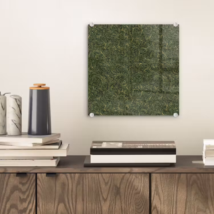 Donker - Groen - Krullend - Botanisch plexiglas 5mm klein 11 -sfeer1