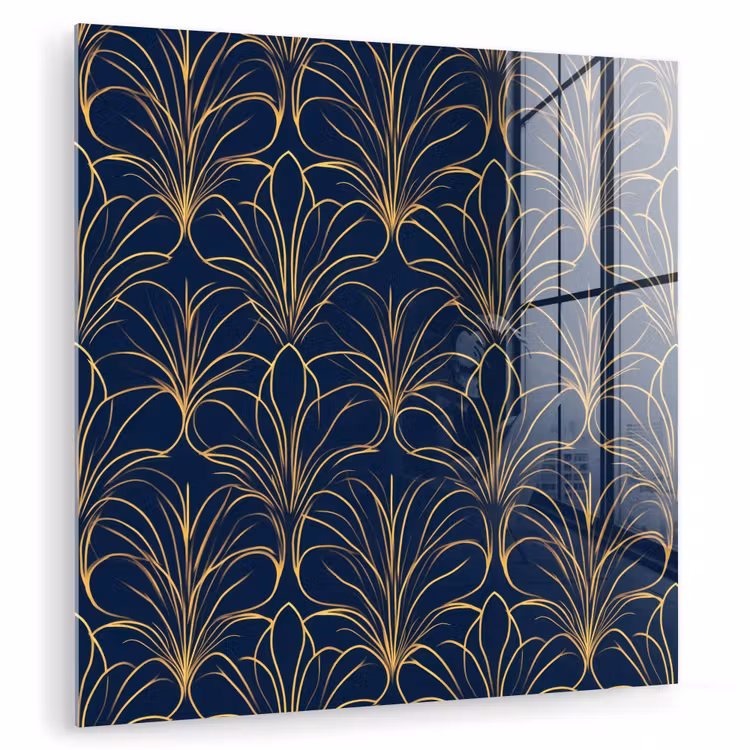 Deco - Waaier - Blauw plexiglas 5mm klein 11 -zzzproduct_nieuw