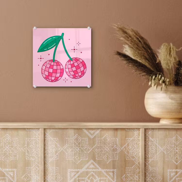 Decoratie - Disco-bal - Feest - Roze plexiglas 5mm klein -sfeer5