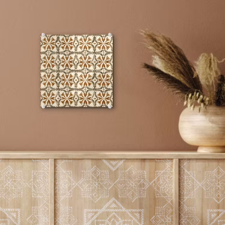 Siertegel - Patroon - Bruin plexiglas 5mm klein 11 -sfeer5