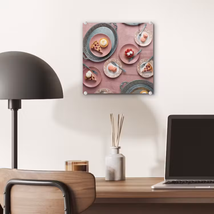 Dessert - Taart - Gebak - Zoet - Roze plexiglas 5mm klein -sfeer6