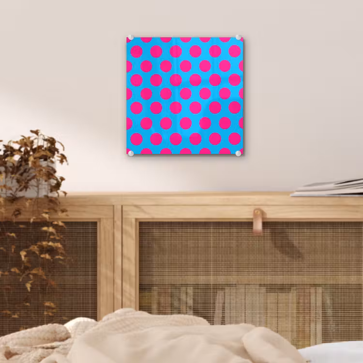 Stippen - Klassiek - Roze plexiglas 5mm klein 11 -sfeer4
