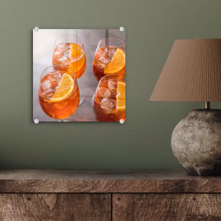 Drank - Sinaasappel - IJs - Zomer - Oranje plexiglas 5mm klein -sfeer3