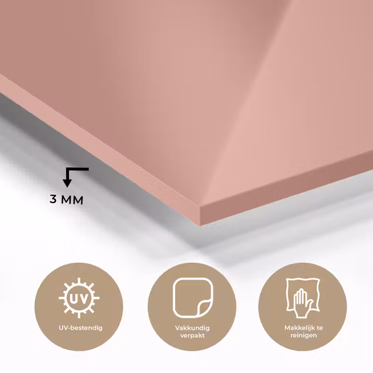 Earthy - Rose - Koraal plexiglas 5mm klein 11 -sfeer2