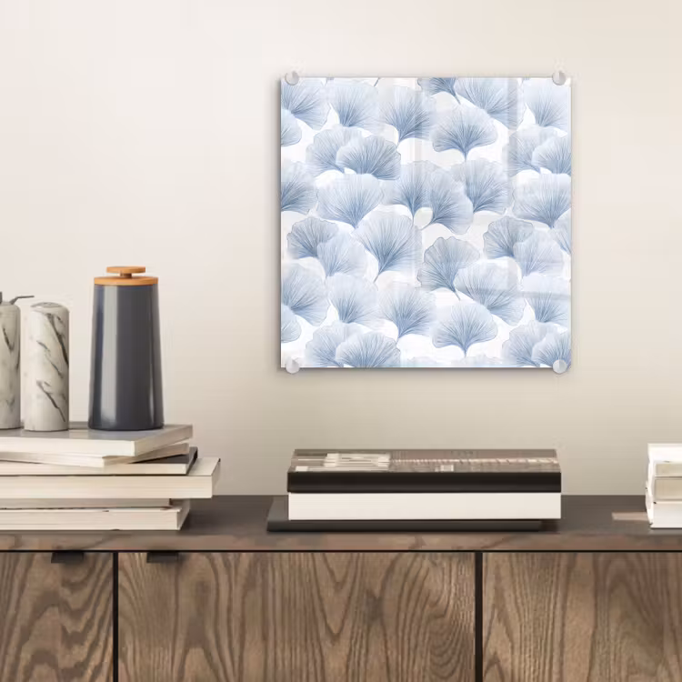 Waaier - Modern - Blauw plexiglas 5mm klein 11 -sfeer1