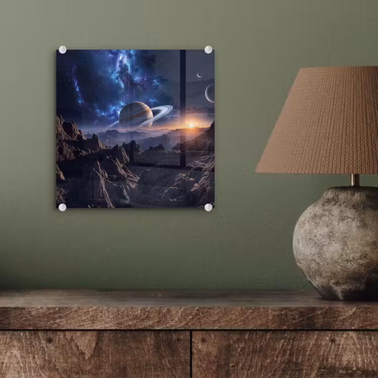Fantasy - Kosmos - Landschap plexiglas 5mm klein -sfeer3