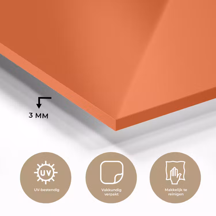 Fiery - Tangerine - Oranje plexiglas 5mm klein 11 -sfeer2