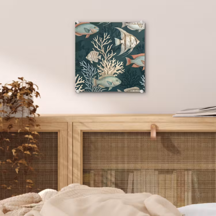 Vis - Koraal - Onderwater - Illustratie plexiglas 5mm klein -sfeer4