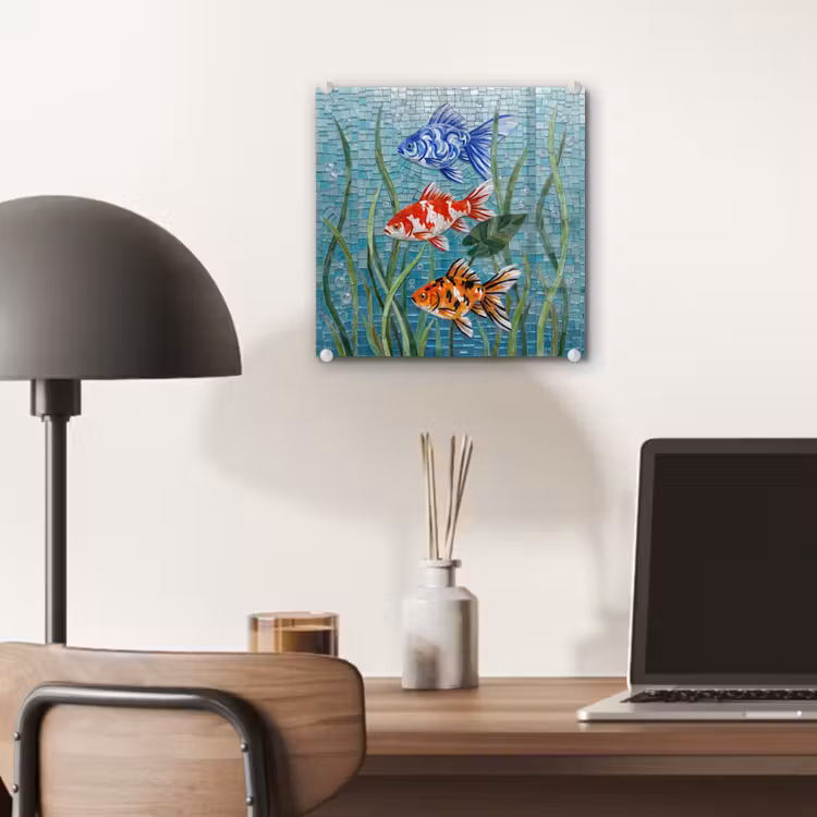 Vis - Mozaïek - Onderwater - Kleurrijk - Dieren plexiglas 5mm klein -sfeer6