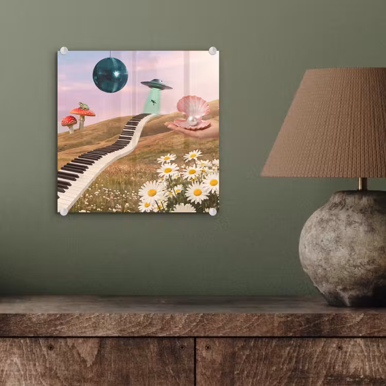 Glass Print - Fish - Nature - Abstract - Vis - Natuur - Abstract plexiglas 5mm klein