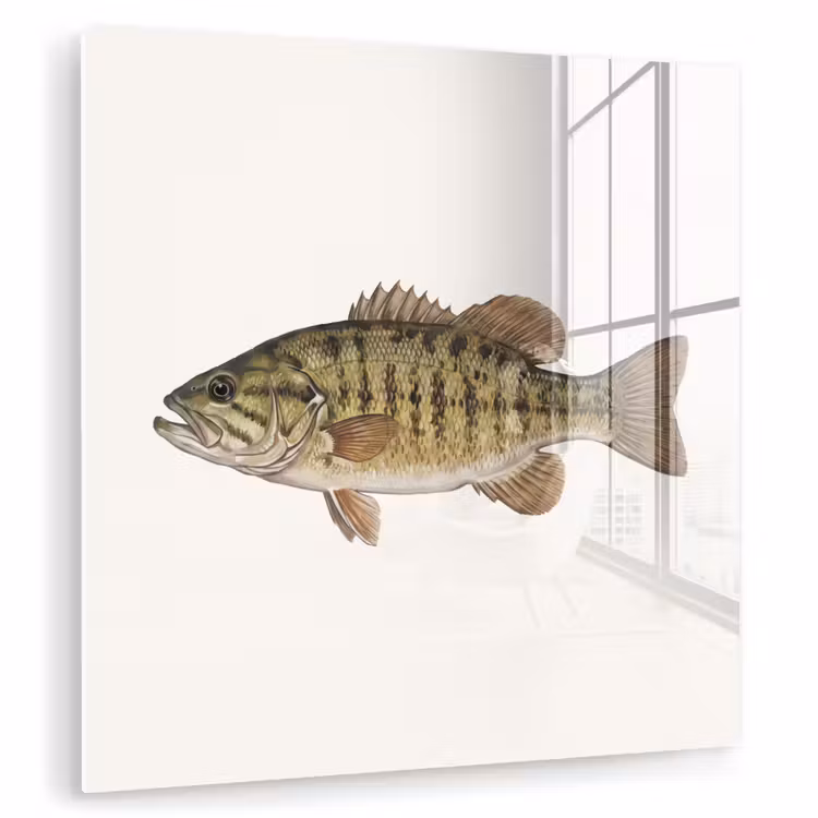 Vissen - Natuur - Vintage plexiglas 5mm klein -zzzproduct_nieuw