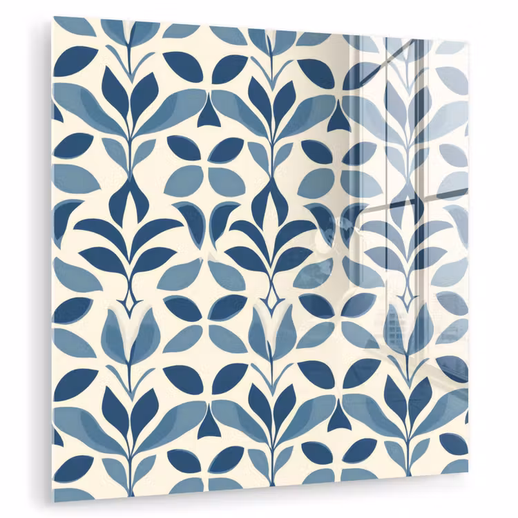 Flora - Modern - Blauw plexiglas 5mm klein 11 -zzzproduct_nieuw
