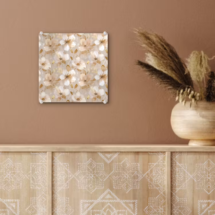 Bloemen - artistiek - Goud plexiglas 5mm klein 11 -sfeer5