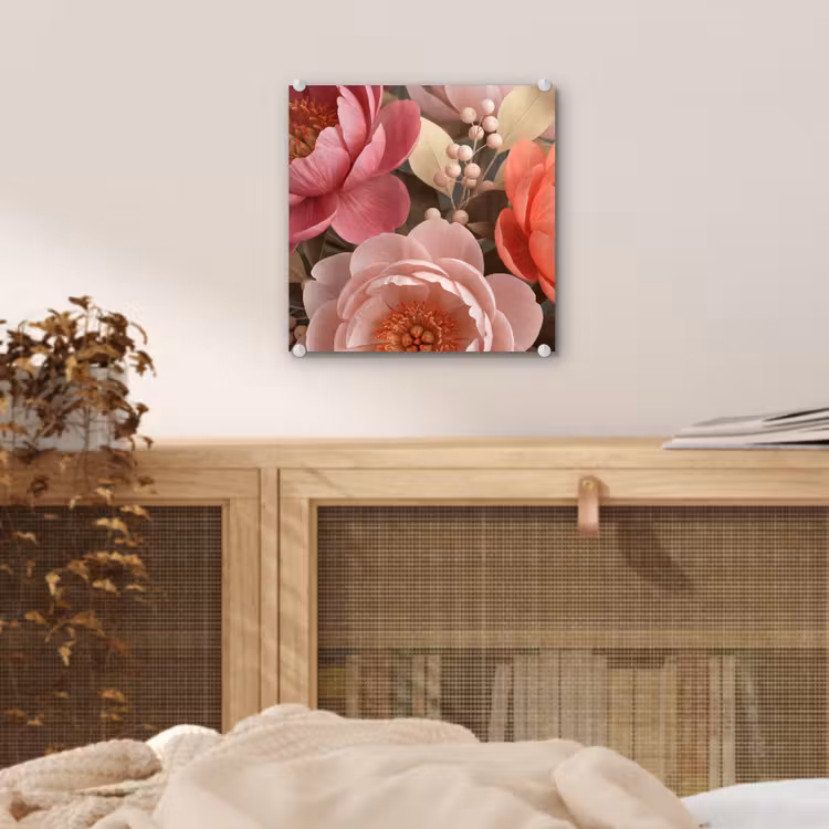 Bloemen - Bloesem - Zacht - Koraal - Decoratie plexiglas 5mm klein -sfeer4