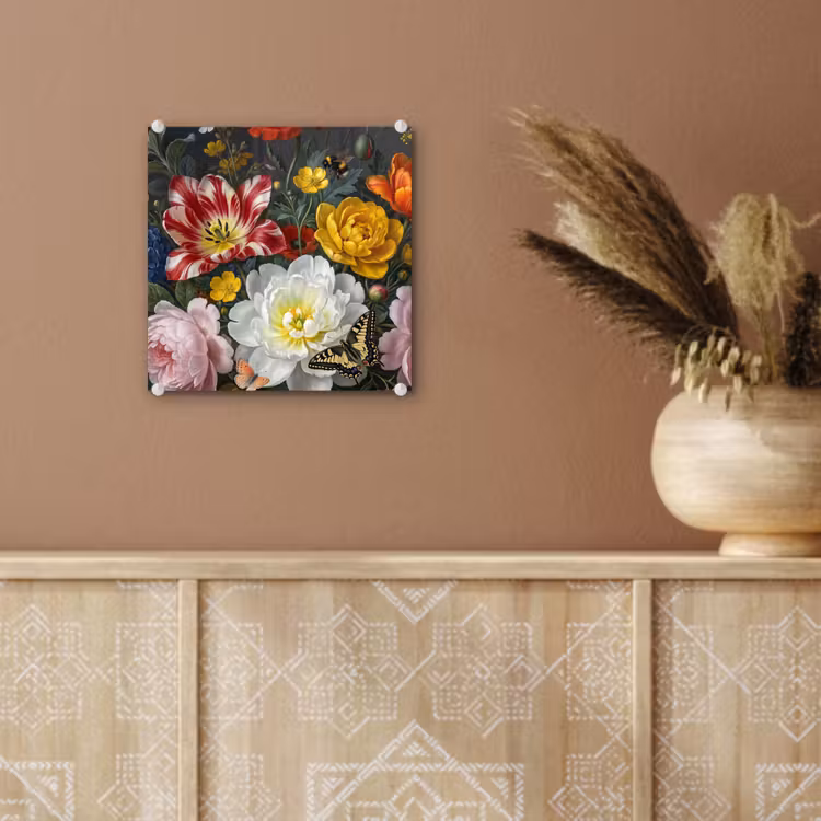 Bloemen - Boeket - Klassiek - Kleurrijk - Natuur plexiglas 5mm klein -sfeer5