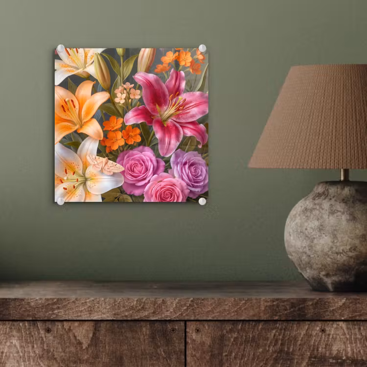 Bloemen - Boeket - Natuur - Kleurrijk - Modern plexiglas 5mm klein -sfeer3