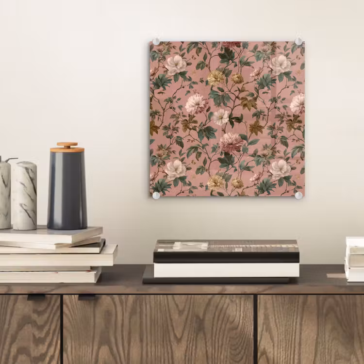 Bloemen - Klassiek - Roze plexiglas 5mm klein 11 -sfeer1