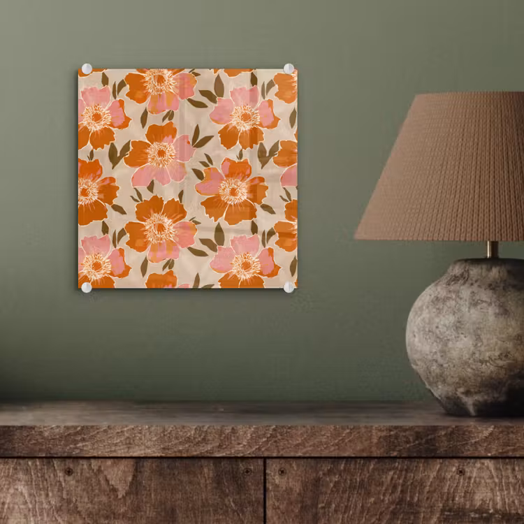 Bloemen - Motief - Retro plexiglas 5mm klein 11 -sfeer3