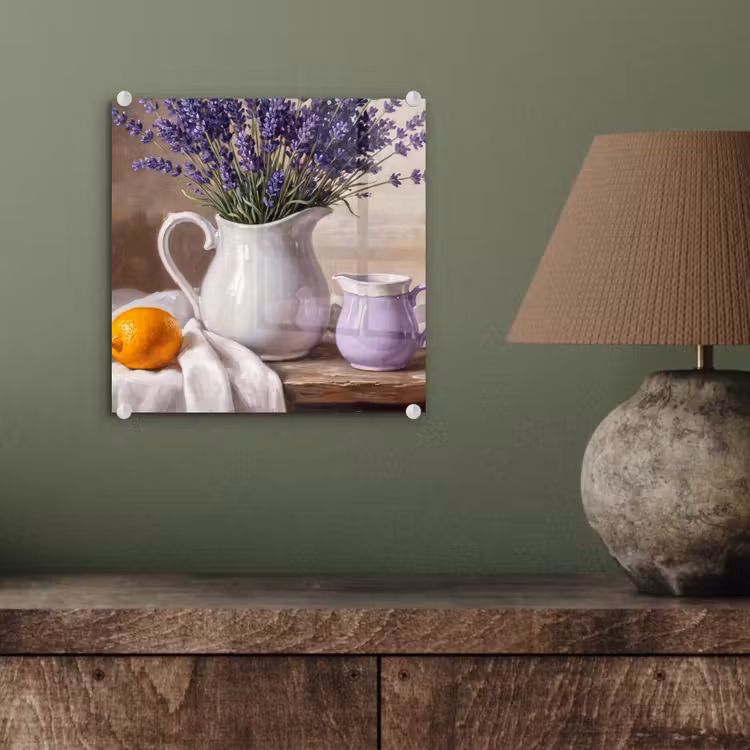 Glass Print - Flowers - Still Life - Purple - Bloemen - Stilleven - Paars plexiglas 5mm klein