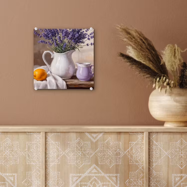 Glass Print - Flowers - Still Life - Purple - Bloemen - Stilleven - Paars plexiglas 5mm klein