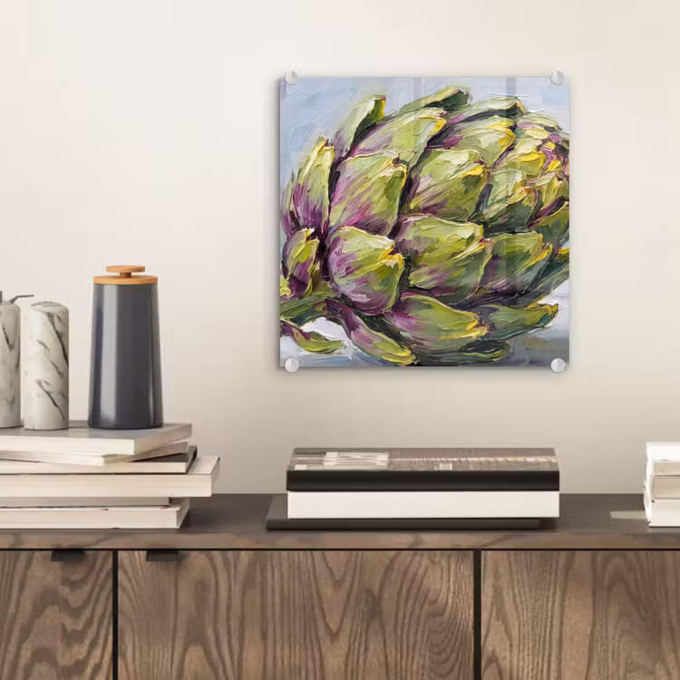 Glass Print - Food - Artichoke - Modern - Eten - Artisjok - Modern plexiglas 5mm klein