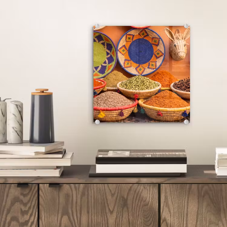 Glass Print - Food - Colorful - Culture - Eten - Kleurrijk - Cultuur plexiglas 5mm klein