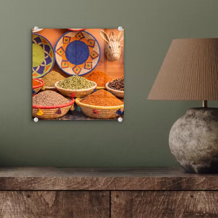 Glass Print - Food - Colorful - Culture - Eten - Kleurrijk - Cultuur plexiglas 5mm klein