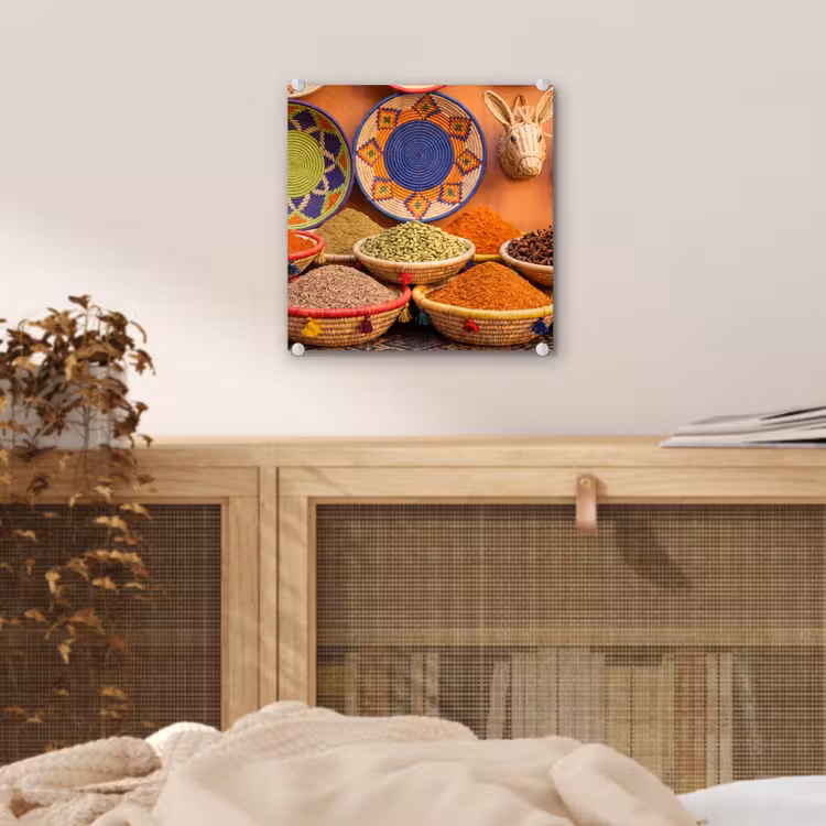 Glass Print - Food - Colorful - Culture - Eten - Kleurrijk - Cultuur plexiglas 5mm klein