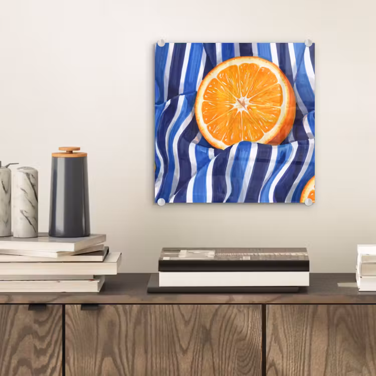 Glass Print - Food - Fruit - Orange - Eten - Fruit - Oranje plexiglas 5mm klein