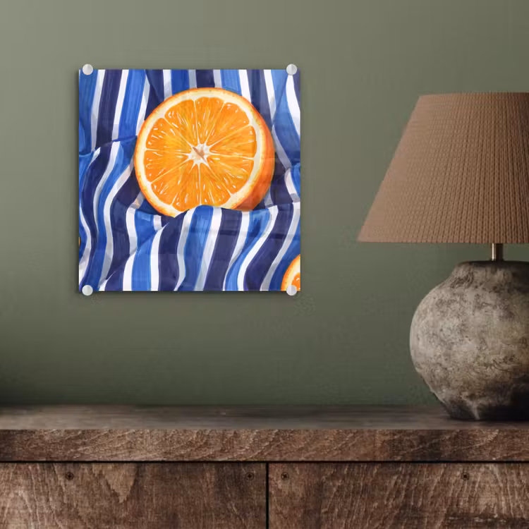 Glass Print - Food - Fruit - Orange - Eten - Fruit - Oranje plexiglas 5mm klein