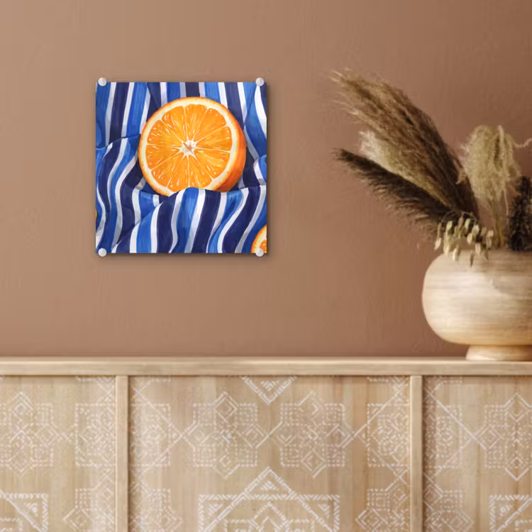 Glass Print - Food - Fruit - Orange - Eten - Fruit - Oranje plexiglas 5mm klein
