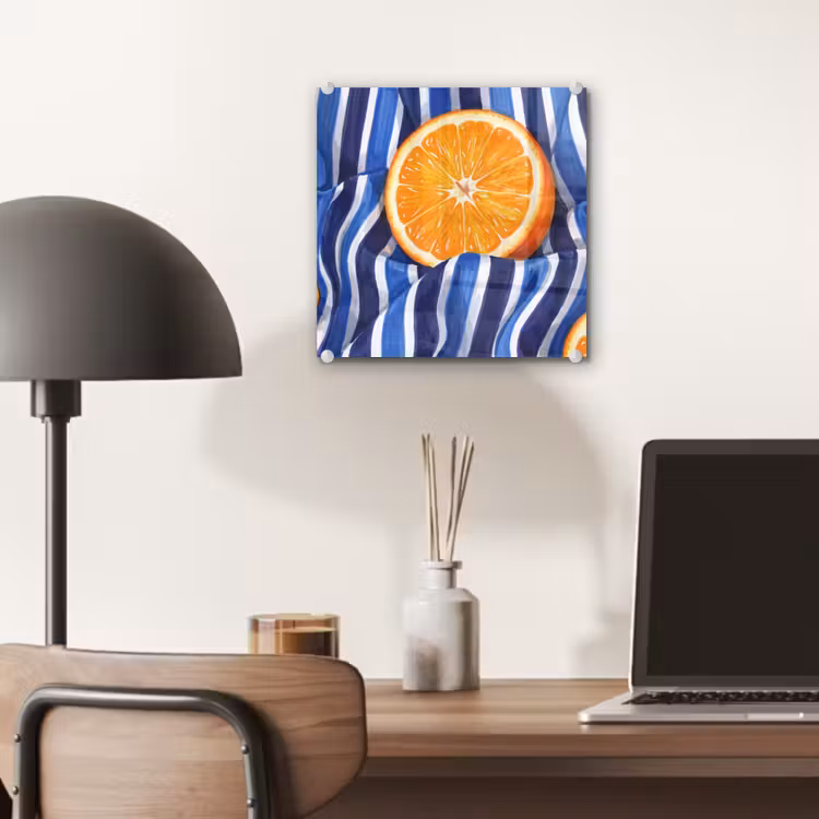 Glass Print - Food - Fruit - Orange - Eten - Fruit - Oranje plexiglas 5mm klein