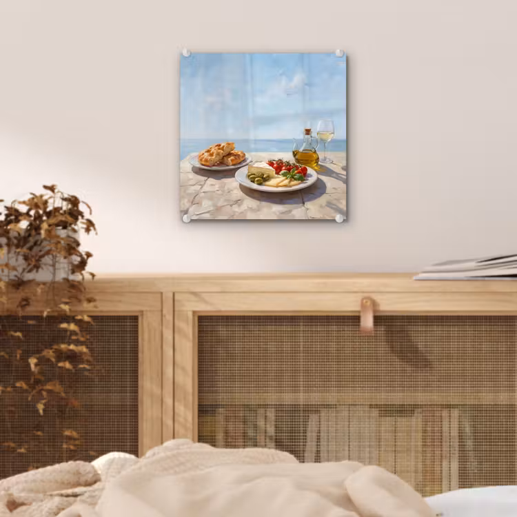 Eten - Middellandse Zee - Natuur - Geschilderd plexiglas 5mm klein -sfeer4