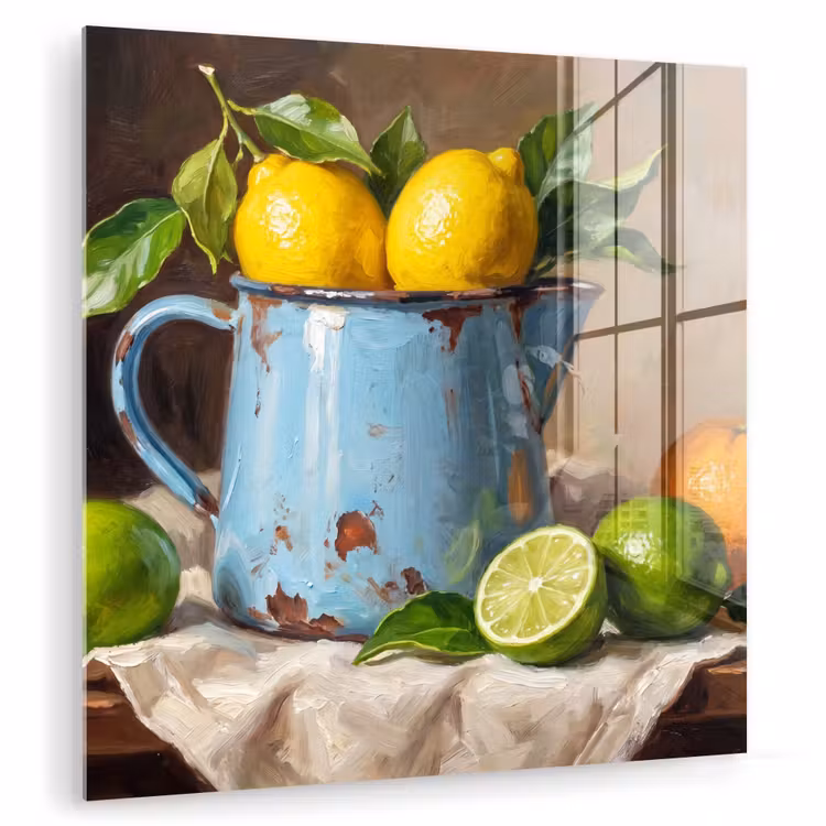 Glass Print - Food - Still Life - Classical - Eten - Stilleven - Klassiek plexiglas 5mm klein
